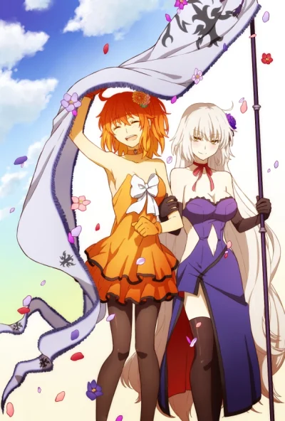 l.....f - (｡◕‿‿◕｡)
#randomanimeshit #fate #fategrandorder #ritsukafujimaru #jeanneal...