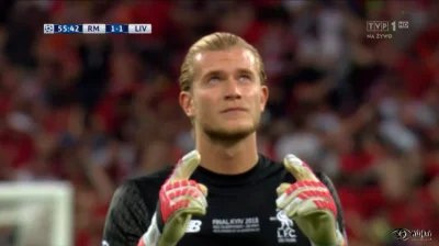 Kielek96 - Ta mina mówi więcej niż tysiąc słów #mecz #pilkanozna #lfc #karius