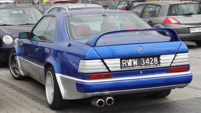 o.....y - W124 coupe z pakietem Lorinsera i modami jakby urwał się z Łódź Tuning Part...