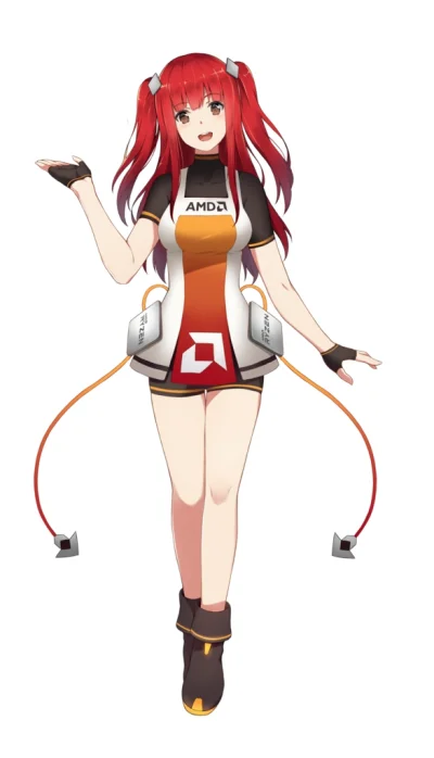 Amasugiru - Powitajcie nowe maskotki AMD, stworzone w Singapurze i na ten moment eksk...