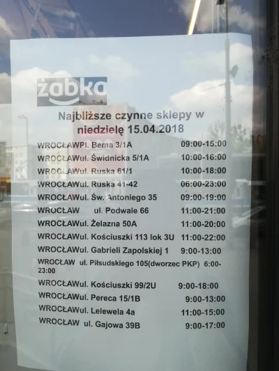 karoszka - Mircy i Mirabelki, w związku z #zakazhandlu poniżej lista żabek otwartych ...