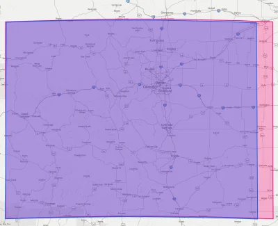 marcelus - #mapy #mapporn #mindblowing porównanie z #reddit stanu Wyoming z Colorado ...