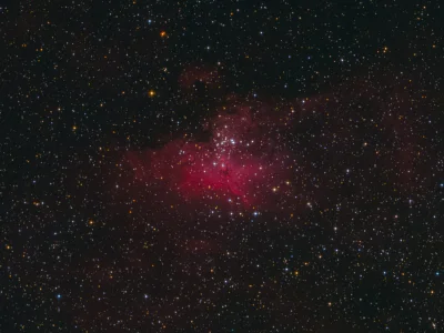 namrab - Mgławica Orzeł (Messier 16) i słynne "Filary Stworzenia" znajdujące się w je...