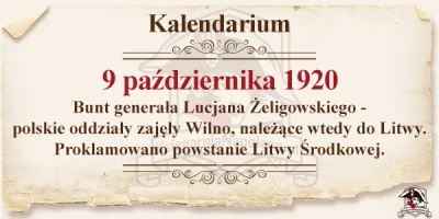 ksiegarnia_napoleon - #bunt #zeligowski #wilno #IIRP #kalendarium