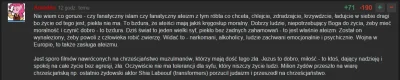 LordRegis - powiedzcie mi, czy ten gość tak sobie trolluje (i 71 osób plusujących go)...