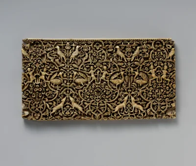 myrmekochoria - Panel (20,3 x 10,8 cm), Hiszpania X/XI wiek. warto zbliżyć. Najładnie...
