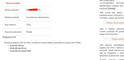 zuzkkas95 - Co powiecie na tracking wg pp tylko dane przesyłki bez jej statusu? Fake?...