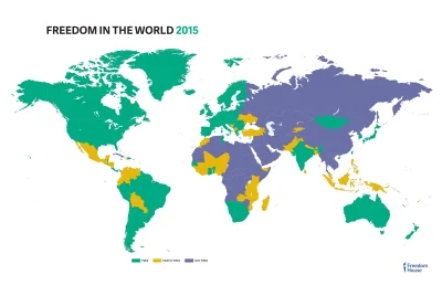 K.....3 - Wolność na Świecie w 2015 roku
#mapy #swiat #ciekawostki