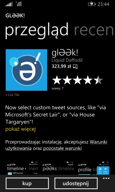 desygnat - #windowsphone #bekazwindowsphone

Klient tweetera. Ktos to kupil. Nawet ba...