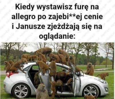 jakiinnynick - Będę wstawiał ogłoszenie sprzedaży auta na olx. Już widzę jak Janusze ...