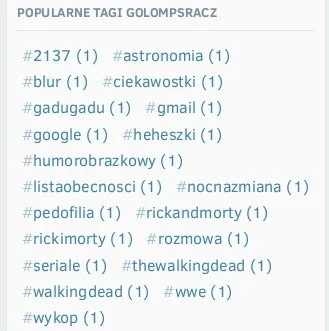 GolompSracz - oto moje tagi #gownowpis