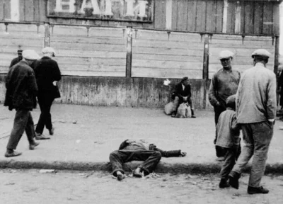Kioteras76 - Ciało jednej z ofiar głodu w Charkowie w 1933 r. To dzięki Stalinowi, po...