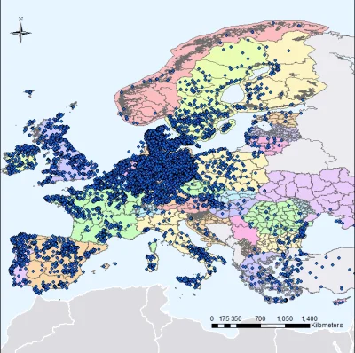 naczarak - Farmy wiatrowe w Europie

#oze #energetyka #elektrowniaboners #neuropa #...