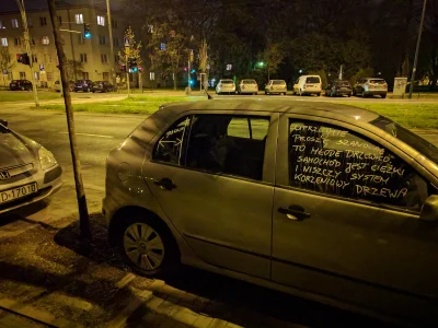 D.....k - Koleś zaparkował jednym kołem na ziemi i pomazali mu samochód xd
Warszawa, ...