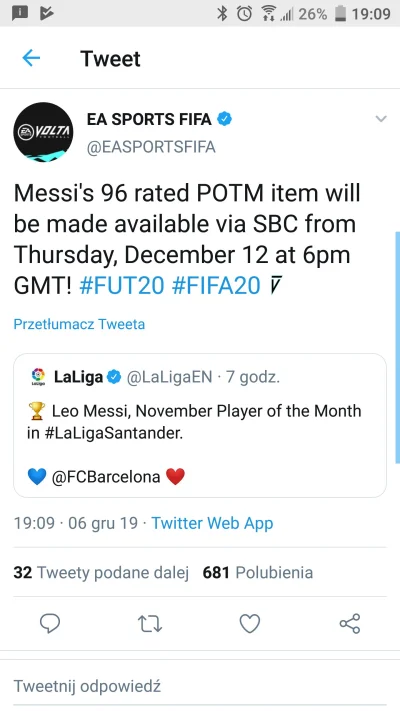 beczkowoz - #fut będzie Messi POTM w sbc