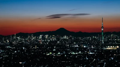 Lookazz - > Sunset over Tokyo with Mount Fuji

#dzaponialokaca <==== obserwuj lub cza...