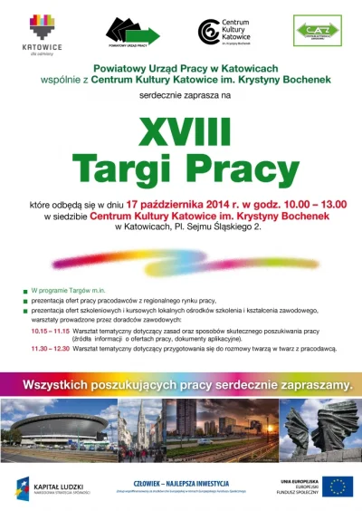 Traviu - Targi Pracy 17 październik 2014 r. 10.00-13.00



Organizator: Powiatowy Urz...