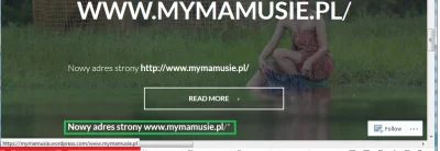 malkev - Siema świry od #mymamy. Zmieńcie linka z "Nowy adres strony www.mymamusie.pl...