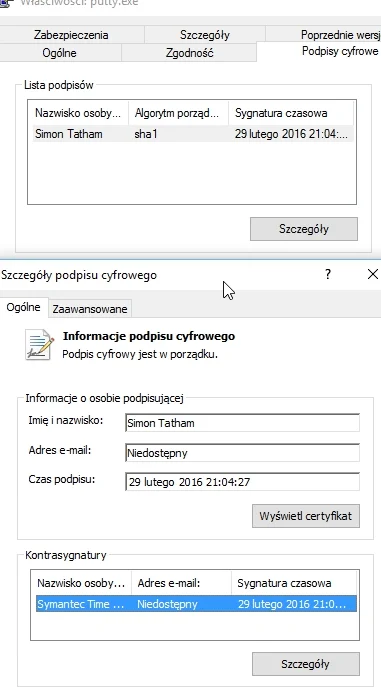 f.....s - Nowe wydanie Putty

I wreszcie zaczęli binarki na Windows podpisywać :) 
...