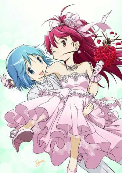 V.....k - #randomanimeshit #madokamagica #kyokosakura #sayakamiki #pairing