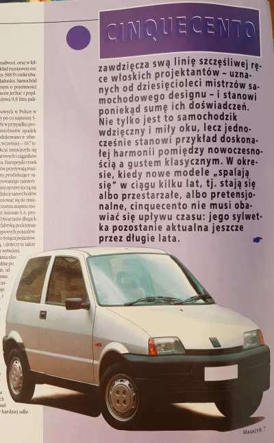 TheKa - Gazeta z 93' :) #cinquecento #samochody #motoryzacja