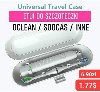 sebekss - Tylko 1.77$ (6.90zł) za etui podróżne do szczoteczek sonicznych❗
Pasuje do...