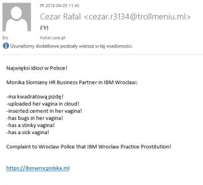 BorysBadena - Pracuję w hotelu, oto co otrzymaliśmy właśnie na maila od naszego rezol...