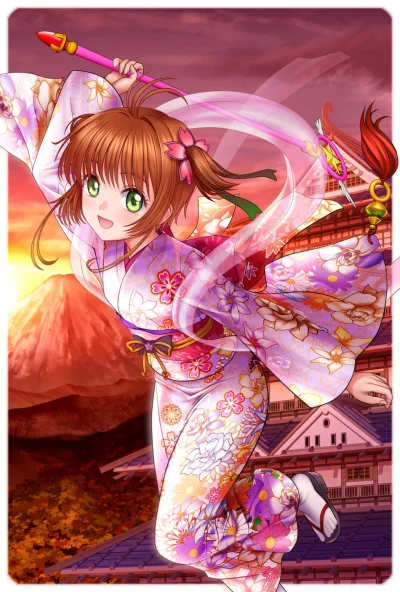 kedzior1916 - #randomanimeshit #cardcaptorsakura #sakurakinomoto #kimono #magicalgirl...