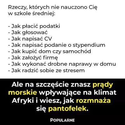 Marynowane_Gowno - #rakcontent tego typu xD
Można na polskie szkolnictwo mówić co się...