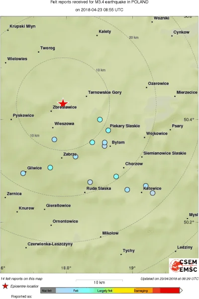 Spider1919 - to nie było tąpnięcie tylko trzęsienie ziemi z epicentrum w Zbrosławicac...