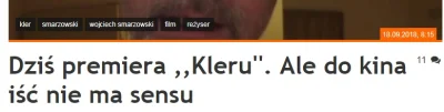 saakaszi - Fronda.pl: Dziś premiera ,,Kleru''. Ale do kina iść nie ma sensu
 Oto zami...