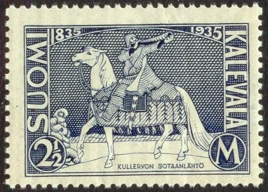 johanlaidoner - Fiński znaczek z 1935r. na temat Kalevali- narodowego utworu Finlandi...