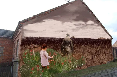 BJXSTR - Projekt właśnie wykonywanego, kolejnego już historycznego muralu w #wizna au...