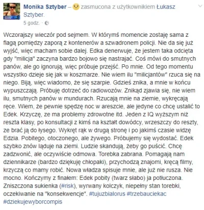 Jazzbabaryba - kiedy jesteś wzburzona i opisujesz jak zaatakowała Cię policja, ale pr...