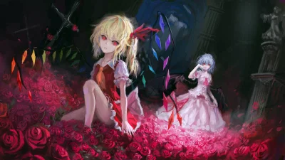 j.....3 - #randomanimeshit #touhou #flandrescarlet #remiliascarlet #redeyesalert @mar...