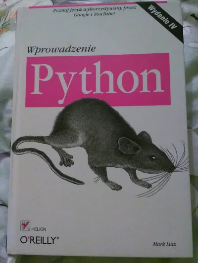 omlettedufromage - Dobra ksiazka do poduszki? ( ͡° ͜ʖ ͡°)

#programowanie #python