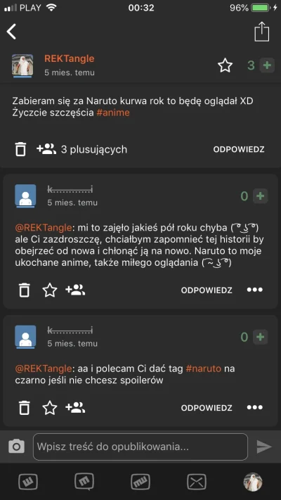 REKTangle - Skończyłem dzisiaj shipuudena i chciałem napisać o tym koledze z tego wpi...