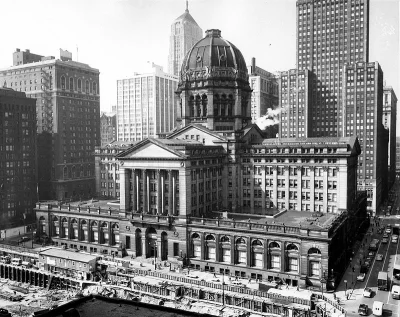 nexiplexi - Chicago Federal Building w Chicago; budowa 1898-1905; zburzenie 1965; sty...