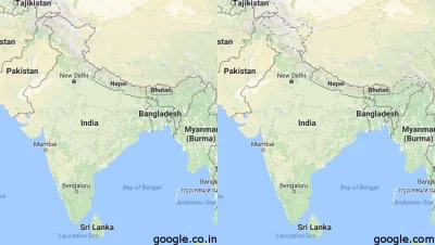 enforcer - Granice Indii - wersja indyjska vs wersja amerykańska
#mapporn #geografia...