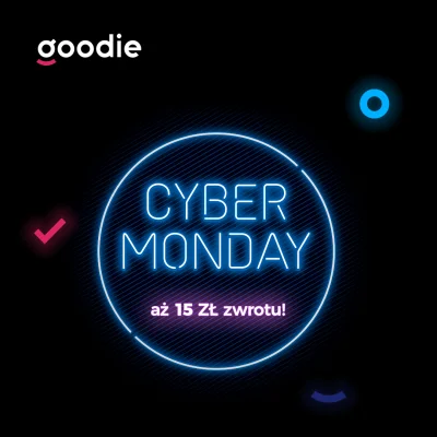 Goodie_pl - Mirki, z okazji Cyber Monday wręczamy 15 zł na start dla nowych użytkowni...
