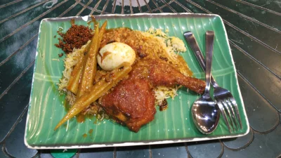 kotbehemoth - Nasi kandar - potrawa tradycyjna w Penangu w Malezji, cena ok 11 ringit...