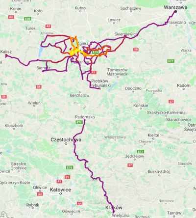 Zelazko_MPM - O - takie śliczne kreseczki mi powychodziły w tym roku. Odległość mniej...