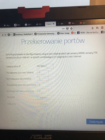 PrzemekLee - Mam pytanie. Muszę przekierować określone porty żeby mi net podobno dzia...