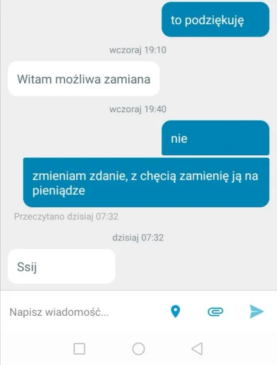 tfuipan - W ogłoszeniu jest wyraźnie napisane, że sprzedaję, ale niektórzy wciąż mają...