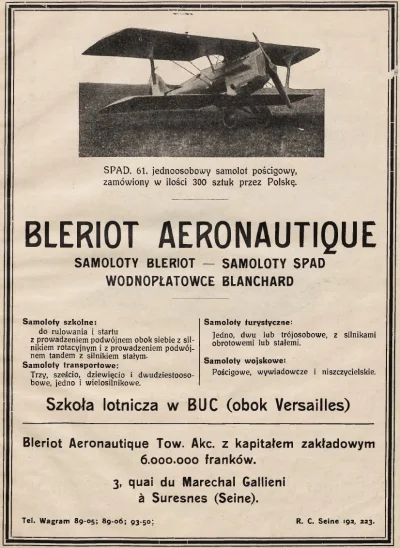 beQuick - @beQuick: Reklamy zakładów lotniczych Bleriot, Caudron, Farman, Hanriot, Br...