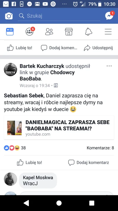 GlebaMisiu - Uuu nawet moderatorzy Daniela namawiają baobaba na powrót? Jak to musi b...