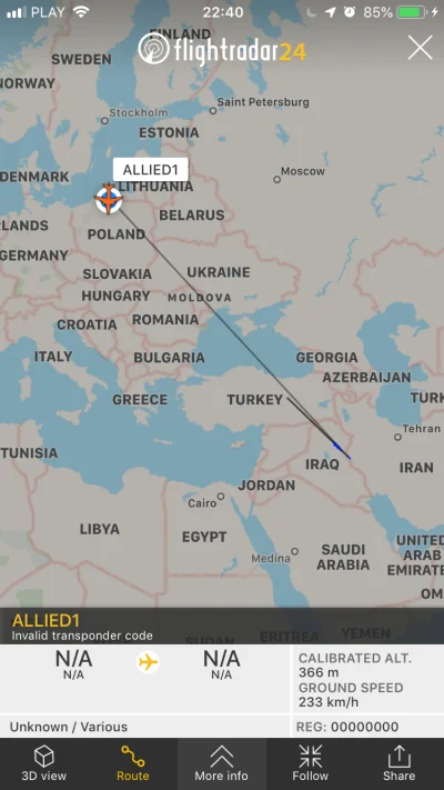 marcineq - Co to? ( ಠ_ಠ) #flightradar24 #trojmiasto