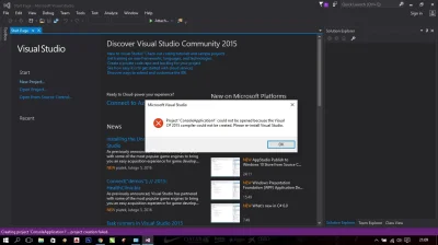 swiz13 - Witam... męczę się z Visual Studio 15. Po instalacji podczas tworzenia proje...