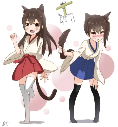 z.....s - #randomanimeshit #kantaicollection #kaga #akagi #loli #lolizeliego #kemonom...