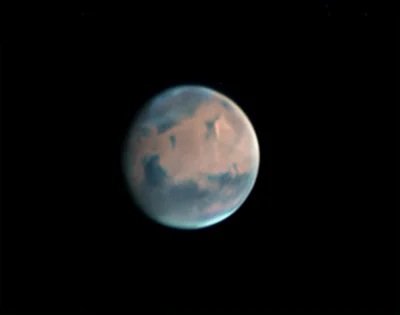 enforcer - Mars uchwycony przez użytkownika #reddit: dismalscientist
#astrofoto #kos...